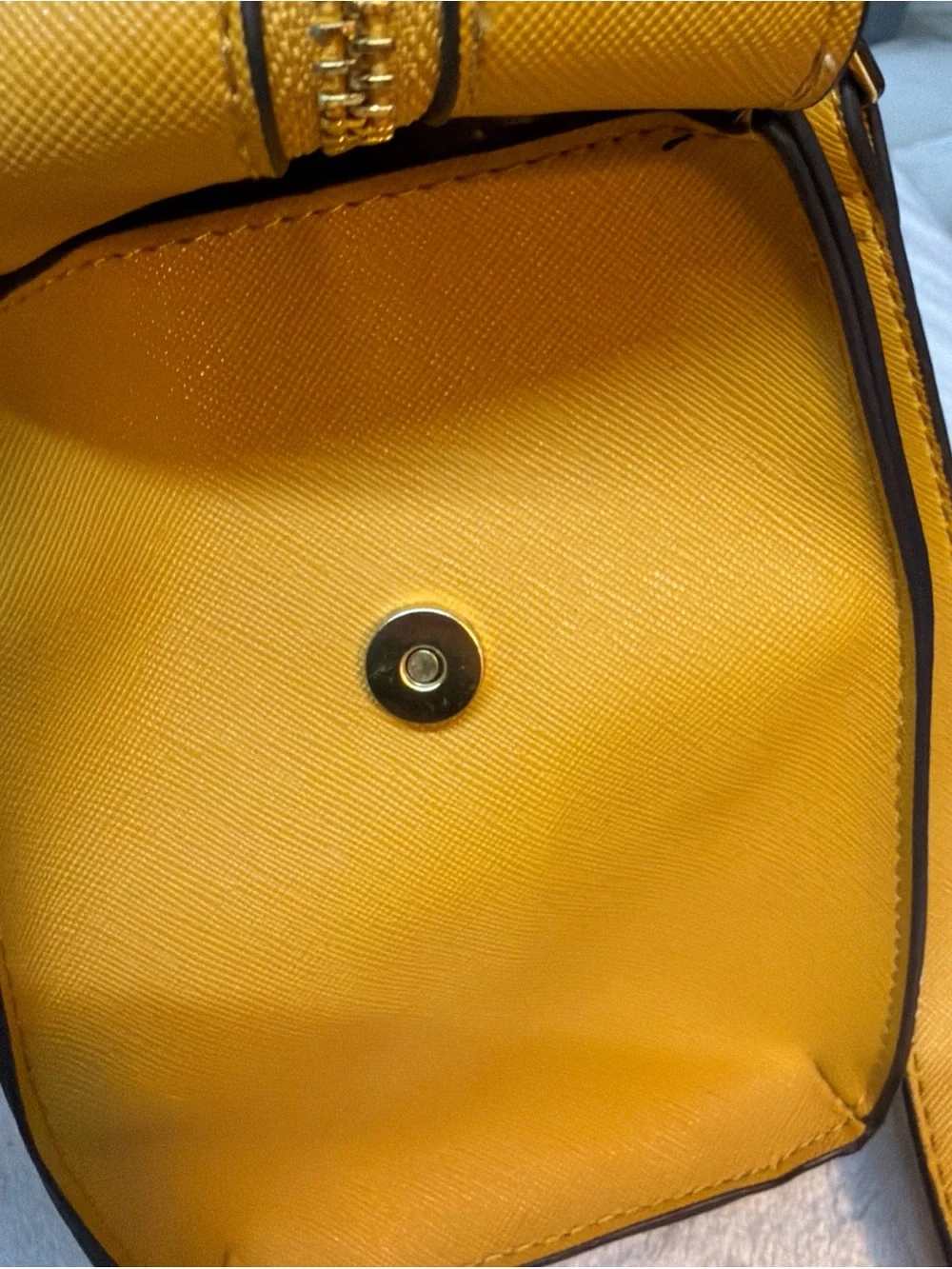 Steve Madden Yellow Structured Women’s Satchel Shoulder Bag